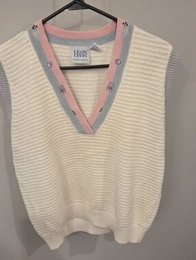 vintage Leon Levin Golf sweater vest